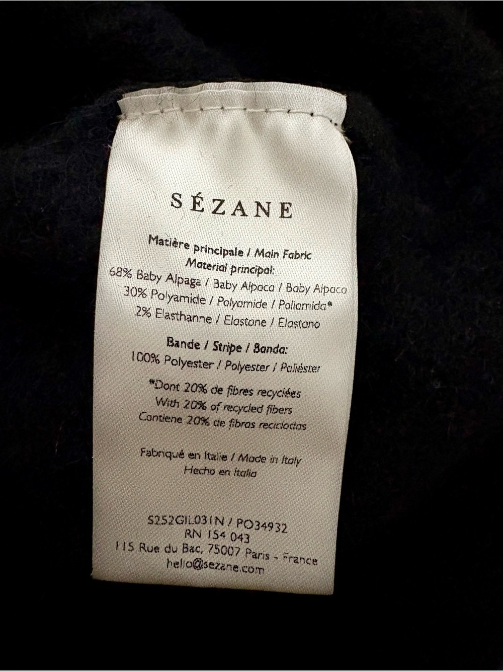 Sézane Othello Cardigan, Size XS - Picture 4 of 5